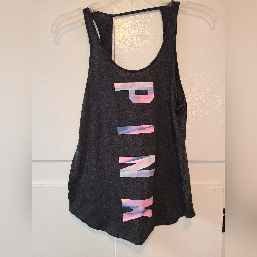 Pink brand tank top